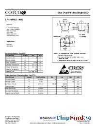 Datasheet LP476PBL1-90G manufacturer Marktech