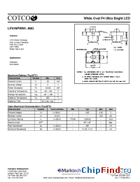 Datasheet LP476PWN1-90G manufacturer Marktech