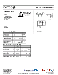 Datasheet LP476THR1-90G manufacturer Marktech