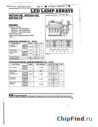 Datasheet MT205-5Y manufacturer Marktech