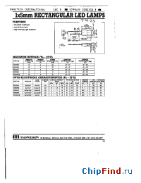 Datasheet MT205-R manufacturer Marktech