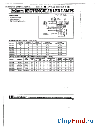 Datasheet MT2160-HR manufacturer Marktech