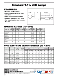 Datasheet MT2318-G manufacturer Marktech