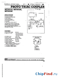 Datasheet MT30310 manufacturer Marktech