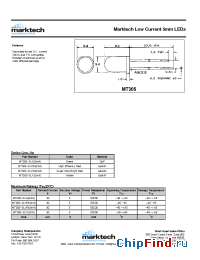 Datasheet MT305-SLHR manufacturer Marktech