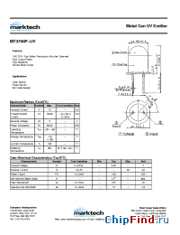 Datasheet MT3700P-UV manufacturer Marktech