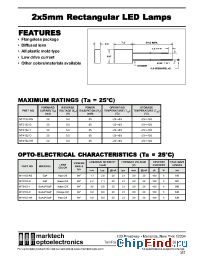 Datasheet MT4152-O manufacturer Marktech