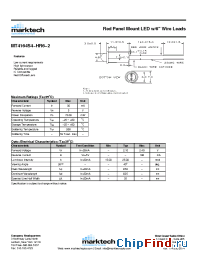 Datasheet MT4164S4-HR6-2 manufacturer Marktech
