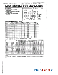 Datasheet MT430-UY manufacturer Marktech