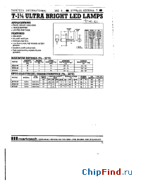 Datasheet MT500-UR manufacturer Marktech