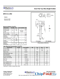 Datasheet MT511A-UR2 manufacturer Marktech