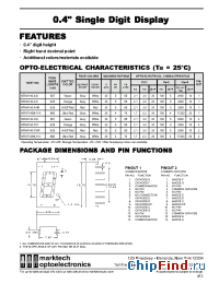Datasheet MT530-UY manufacturer Marktech