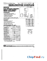 Datasheet MT5750 manufacturer Marktech