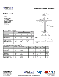 Datasheet MT6224-OGD51 manufacturer Marktech
