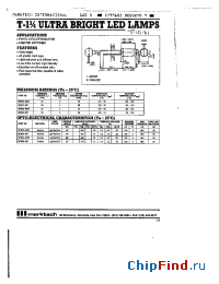 Datasheet MT810-CUR manufacturer Marktech