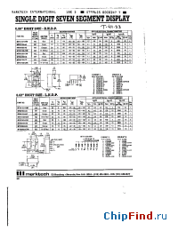 Datasheet MTN1156 manufacturer Marktech