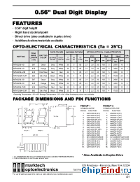 Datasheet MTN4256-AHR manufacturer Marktech