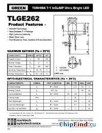 Datasheet TLRE262A manufacturer Marktech