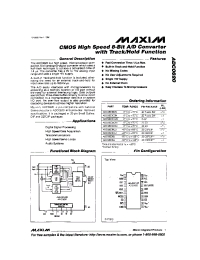 Datasheet ADC0820BC manufacturer MAXIM