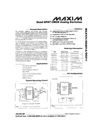 Datasheet DG201ACJ manufacturer MAXIM