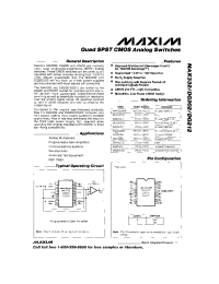 Datasheet DG202C manufacturer MAXIM
