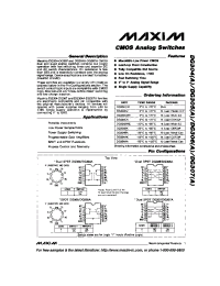 Datasheet DG304A manufacturer MAXIM