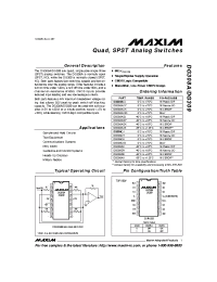 Datasheet DG308D manufacturer MAXIM