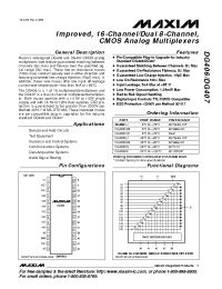 Datasheet DG406C manufacturer MAXIM