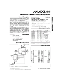 Datasheet DG506ABK manufacturer MAXIM