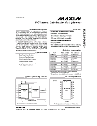 Datasheet DG528AK manufacturer MAXIM