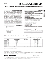 Datasheet DS1089L manufacturer MAXIM