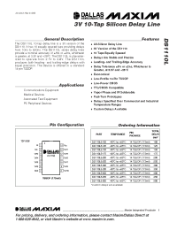 Datasheet DS1110L-250 manufacturer MAXIM