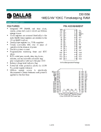 Datasheet DS1556W manufacturer MAXIM