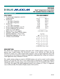 Datasheet DS1848-050 manufacturer MAXIM