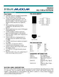 Datasheet DS2433X-S manufacturer MAXIM