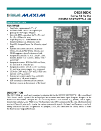 Datasheet DS3150DK manufacturer MAXIM