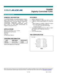 Datasheet DS4000G0 manufacturer MAXIM