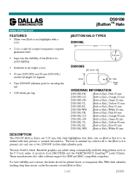 Datasheet DS9106L-WH manufacturer MAXIM