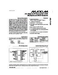 Datasheet IC7135 manufacturer MAXIM