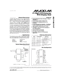 Datasheet ICL7116 manufacturer MAXIM