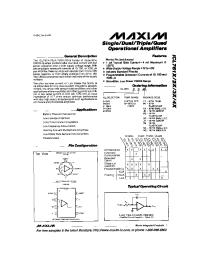Datasheet ICL7611CCWE manufacturer MAXIM