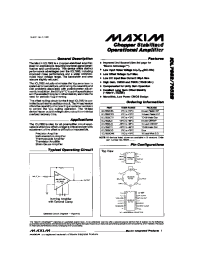 Datasheet ICL7652CPA manufacturer MAXIM