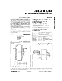 Datasheet ICM7224IPL manufacturer MAXIM