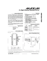 Datasheet ICM7225C manufacturer MAXIM