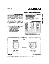 Datasheet IH5048AMJE manufacturer MAXIM