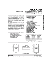 Datasheet MAX4066ACSD manufacturer MAXIM