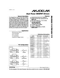 Datasheet MAX6026CPA manufacturer MAXIM