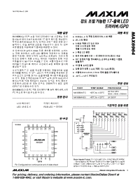 Datasheet MAX6964 manufacturer MAXIM