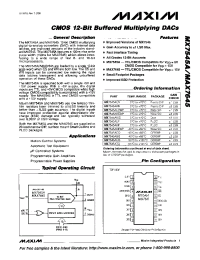 Datasheet MAX7545AKCWP manufacturer MAXIM
