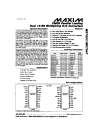 Datasheet MX7537AQ manufacturer MAXIM